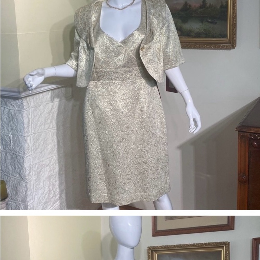 JS Collections Two-Piece Cocktail / Wedding Party Dress & Jacket